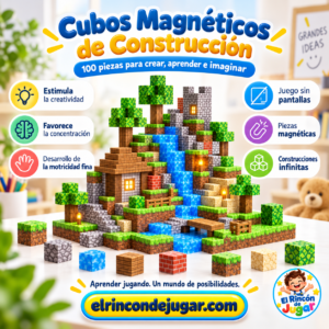 Cubos Magnéticos de Construcción 100 Piezas