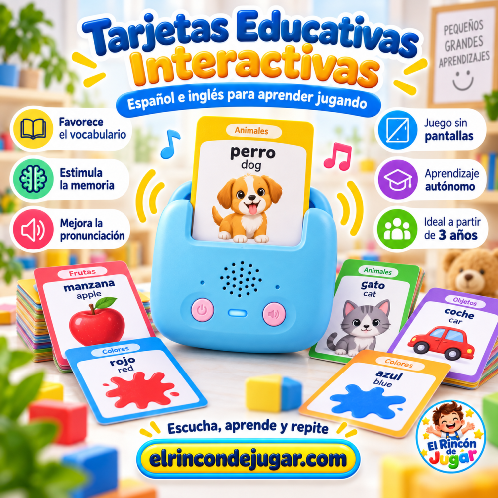 Tarjetas Educativas Interactivas Español-Inglés
