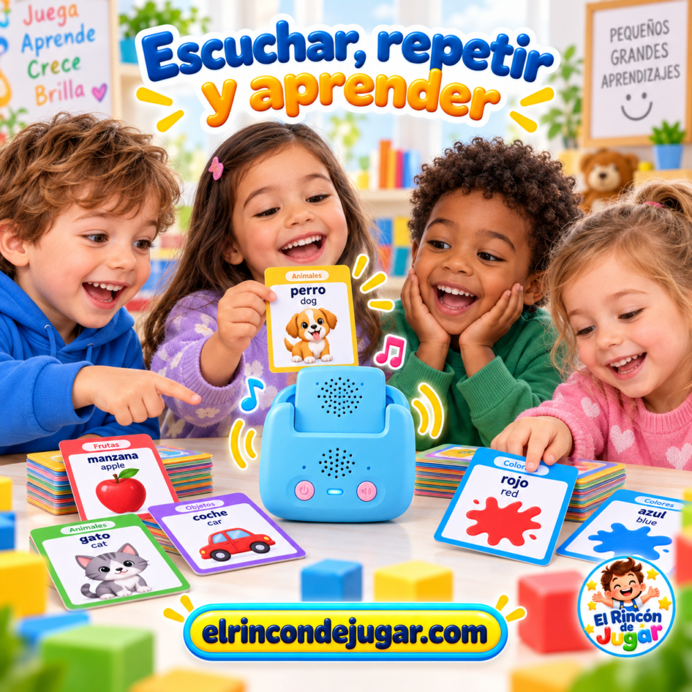 Tarjetas Educativas Interactivas Español-Inglés